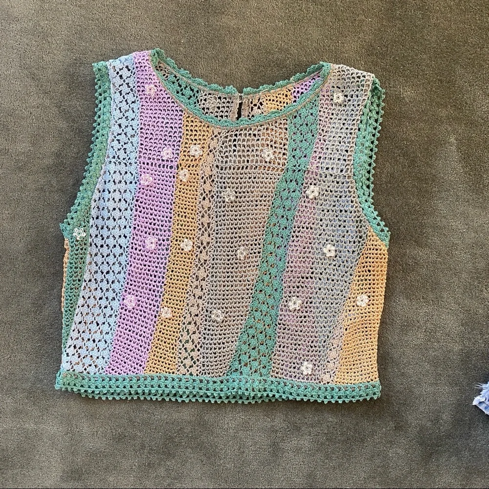 Vintage crochet blouse - Picture 1 of 4